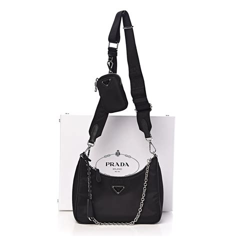 prada re edition nylon black|prada nylon shoulder bag 2005.